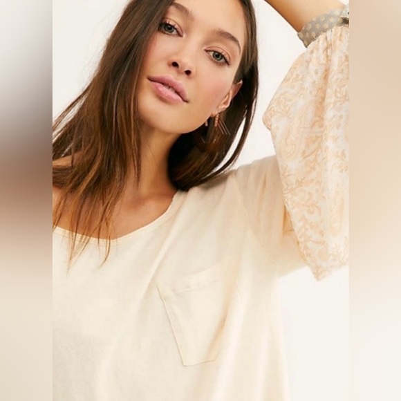 NWT FREE PEOPLE WE THE FREE JADE LONG SLEEVE TOP - Picture 2 of 3